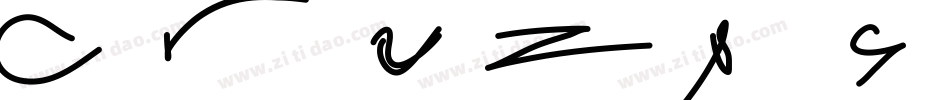 Crazy Smile字体转换